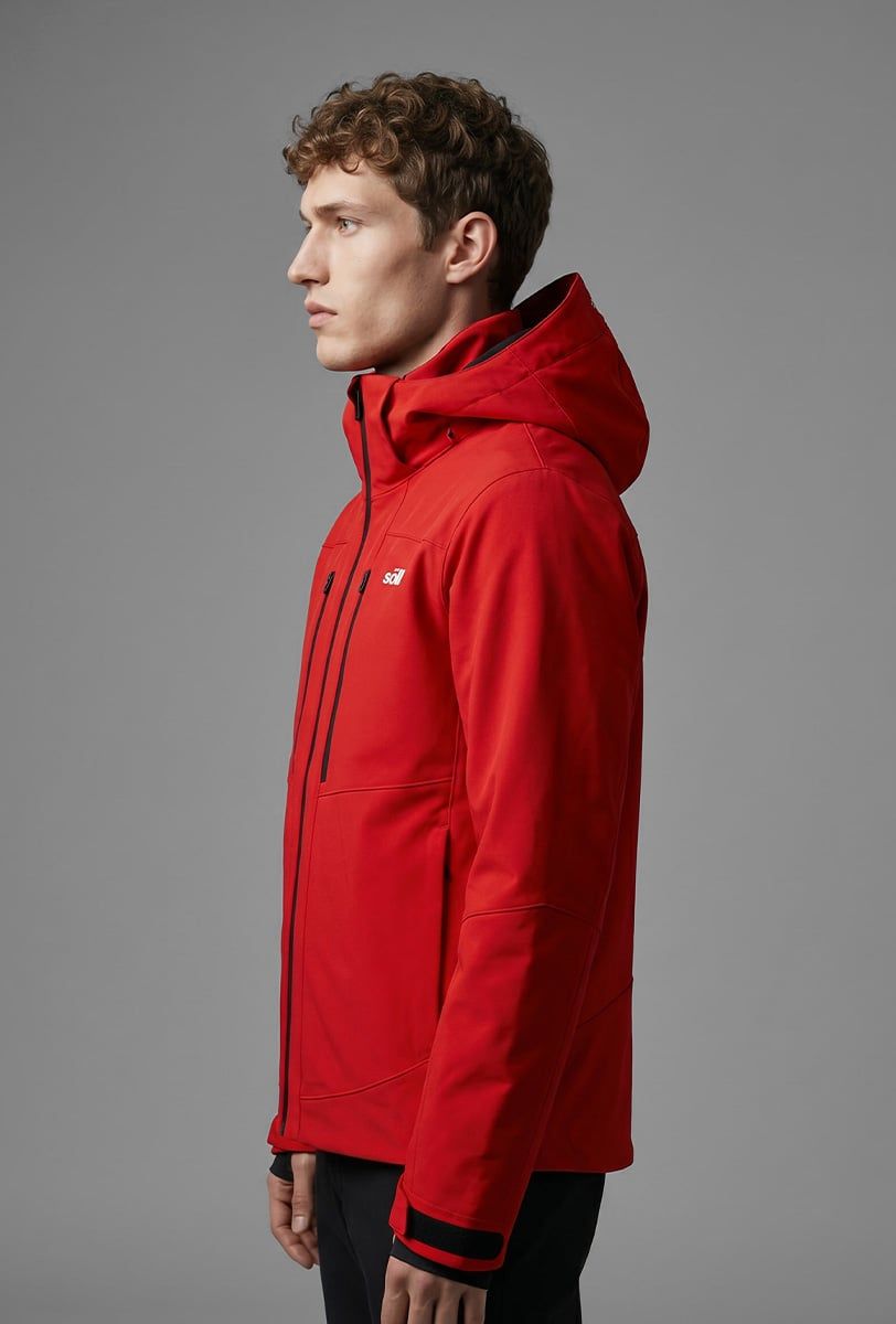 Veste de ski homme Söll STORM Red – gros plan - 2